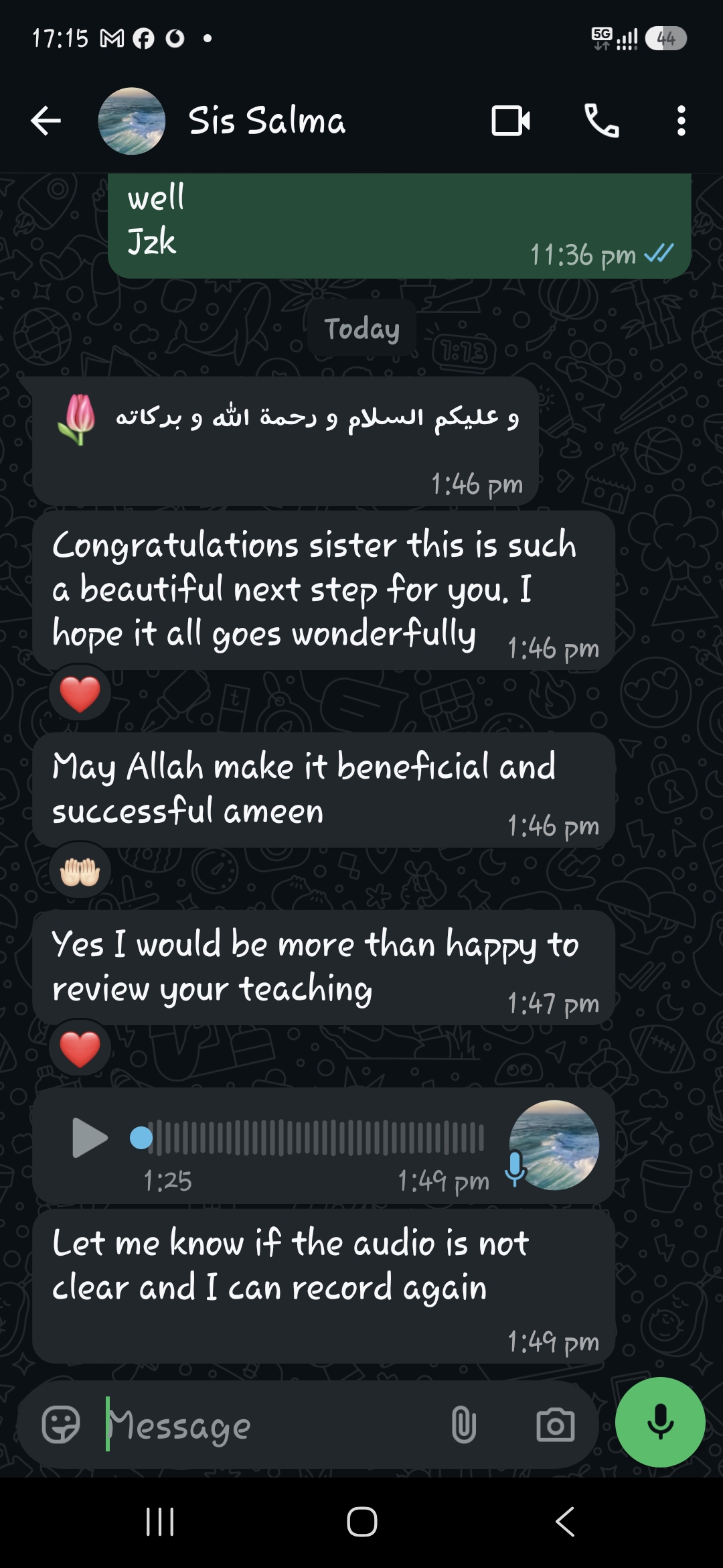 Student review from Sis Salma